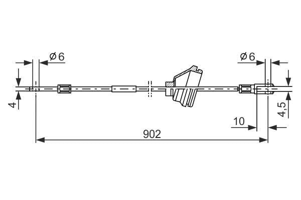 Fren Teli. 902 Mm Bosch 1987477349