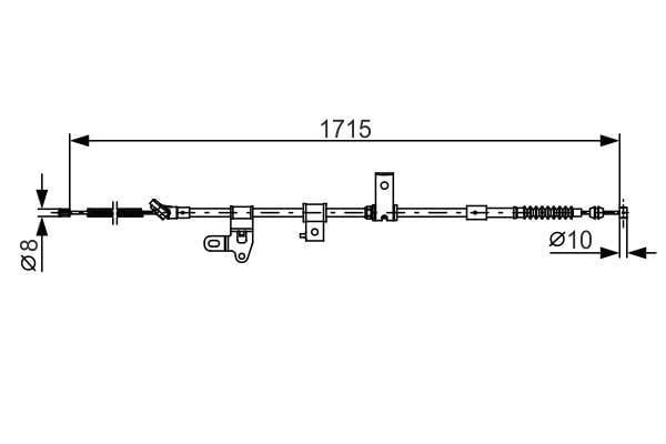 Fren Teli. 1715 Mm Bosch 1987482348