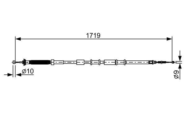 Fren Teli. 1719 Mm Bosch 1987482526