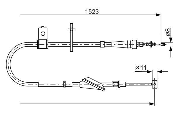Fren Teli. 1523 Mm Bosch 1987482092