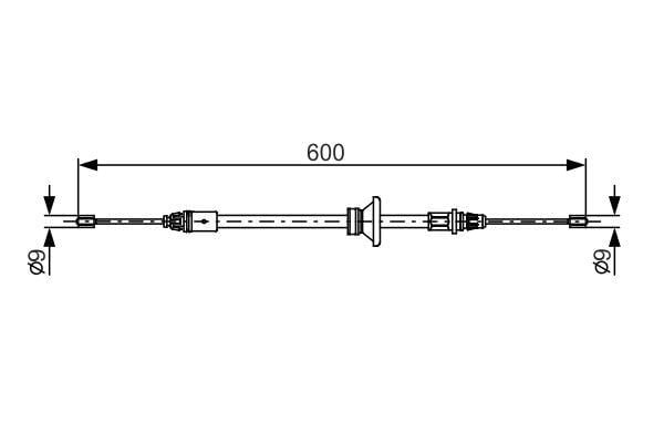 Fren Teli. 600 Mm Bosch 1987482146