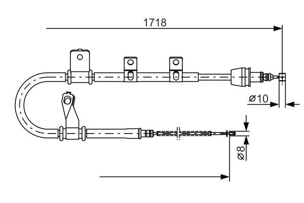 Fren Teli. 1718 Mm Bosch 1987482075