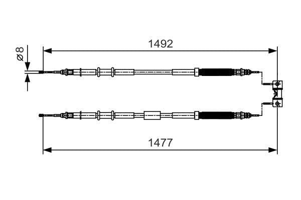 Fren Teli. 1477 Mm Bosch 1987482038