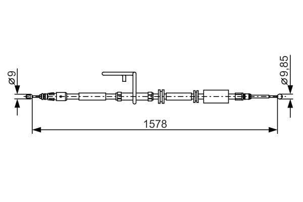 Fren Teli. 1578 Mm Bosch 1987482314