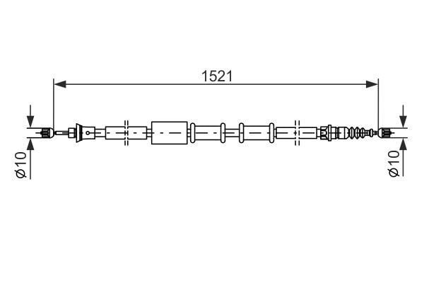 Fren Teli. 1506 Mm Bosch 1987482109