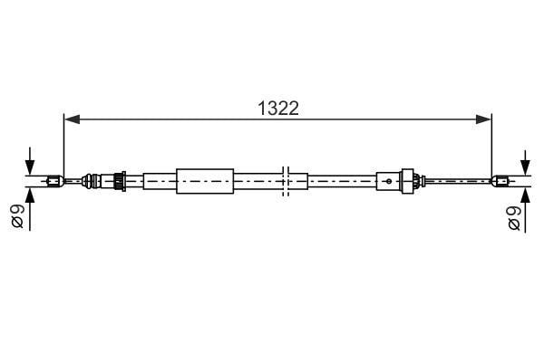 Fren Teli. 1322 Mm Bosch 1987482385