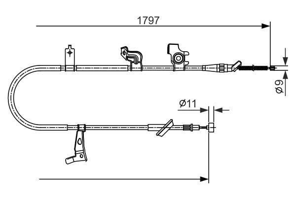 Fren Teli. 1797 Mm Bosch 1987482434