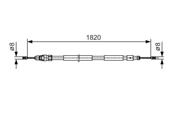Fren Teli. 1820 Mm Bosch 1987482116