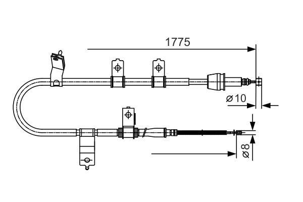 Fren Teli. 1775 Mm Bosch 1987482077