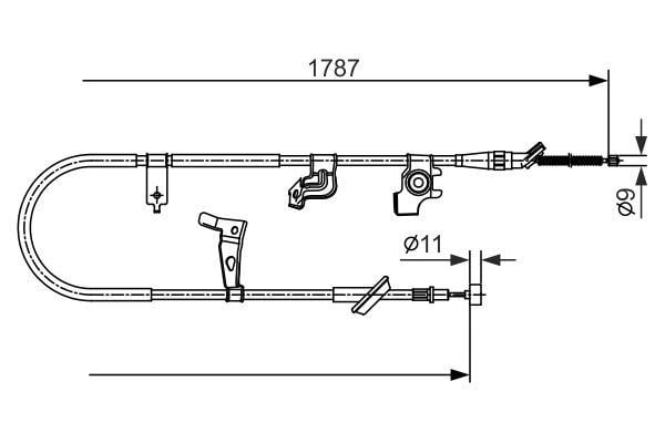 Fren Teli. 1787 Mm Bosch 1987482435