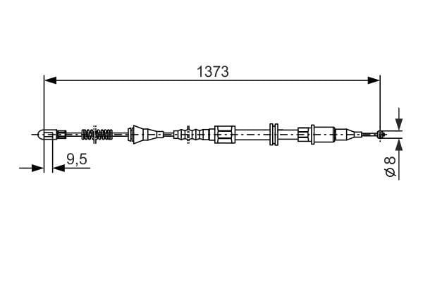 Fren Teli. 1373 Mm Bosch 1987477309