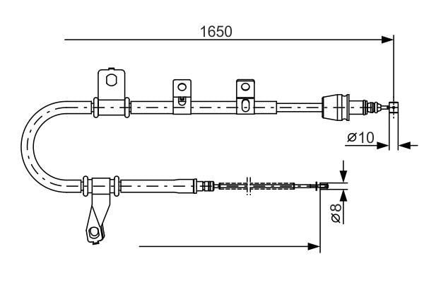 Fren Teli. 1650 Mm Bosch 1987482074