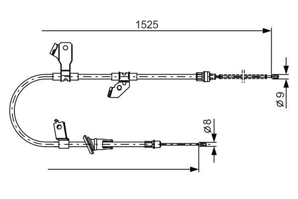 Fren Teli. 1525 Mm Bosch 1987482247