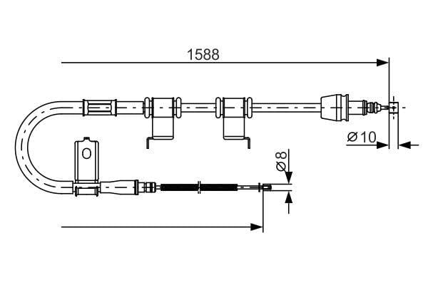 Fren Teli. 1588 Mm Bosch 1987482359