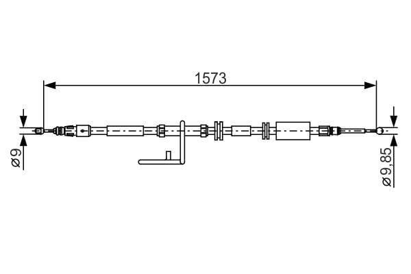 Fren Teli. 1573 Mm Bosch 1987482313