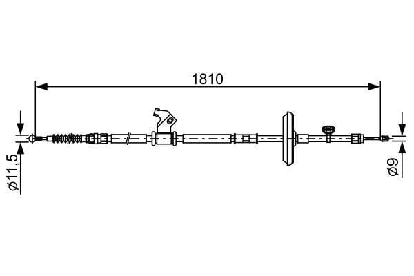 Fren Teli. 1810 Mm Bosch 1987482507