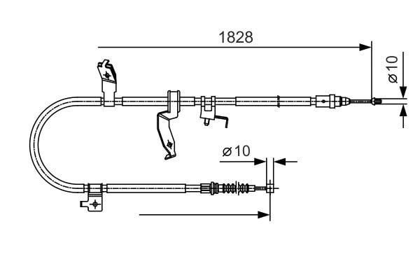 Fren Teli. 1828 Mm Bosch 1987482053