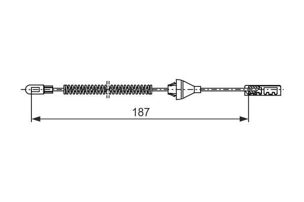 Fren Teli. 187 Mm Bosch 1987482382