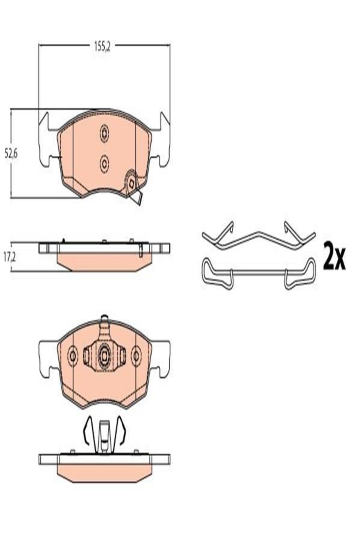 Gdb2099 Fren Balatasi On (OPEL: CORSA E 14-) 98845078 (WC791458)