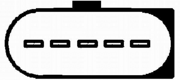 Hava Hacmi Ölçme Cihazı.5-Kutuplu.Ford/Seat/Skoda/Vw Hella 8Et009142561