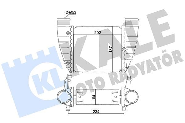 İntercooler A4 2.0Tdı-2.0 Tfsı 00 > Kale 352370
