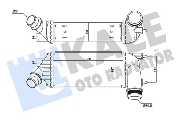 İntercooler Al/Pl/Brz C8-Jumpy-Scudo-807-Expert-Toyota Proace Kale 350860
