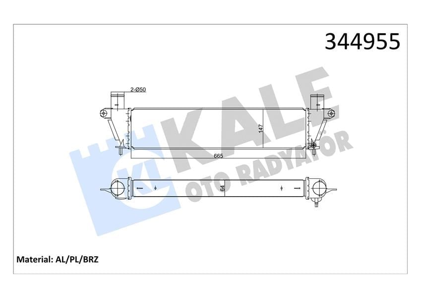 İntercooler Al/Pl/Brz D-Max Kale 344955
