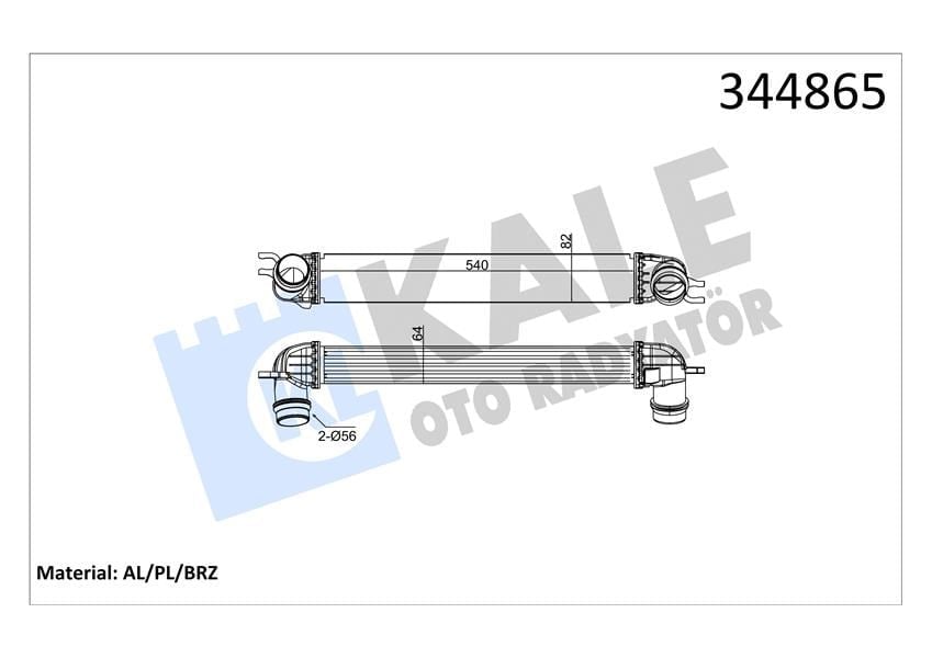 İntercooler Al/Pl/Brz Mını Mını-Mını Clubman-Mını Countryman-Mını Paceman Kale 344865