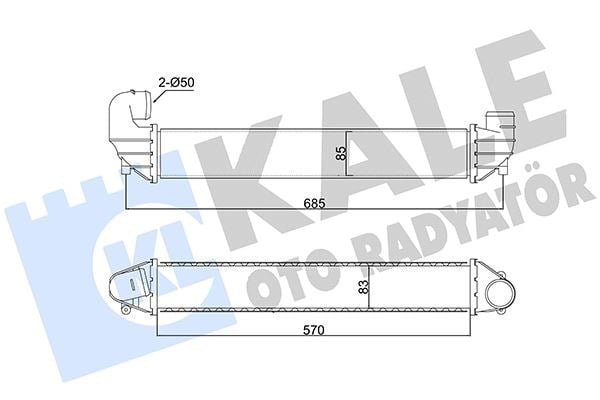 İntercooler Galaxy-Seat Alhabra-Volkswagen Sharan 1.9 Tdı 00 >03 Kale 352395