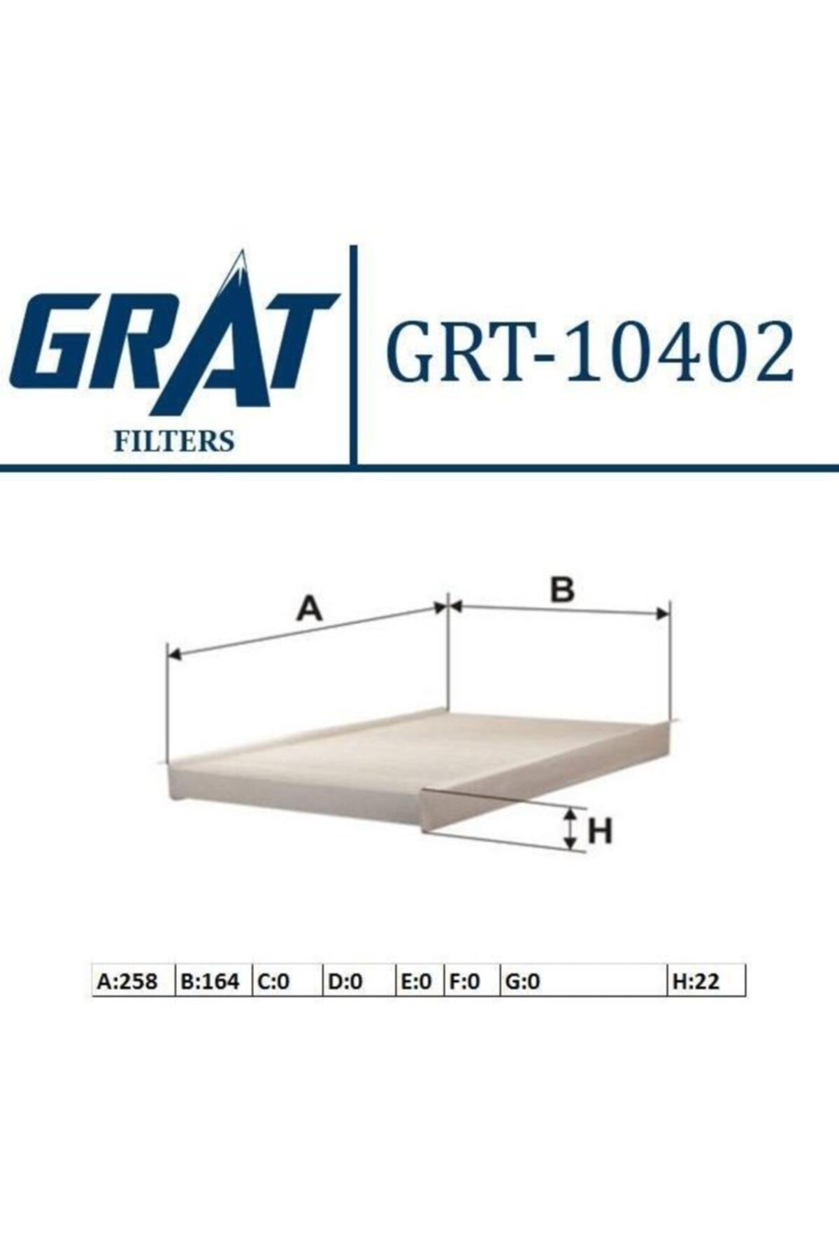 Kabın Fıltresı ( Fıat: Palıo - Albea)grt-10402 7082301 7082301