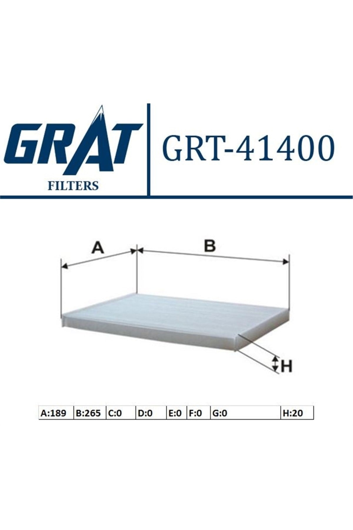 Kabın Fıltresı - (nıssan: Qashqaı 0713/xtraıl 0813 ) Grt-41400