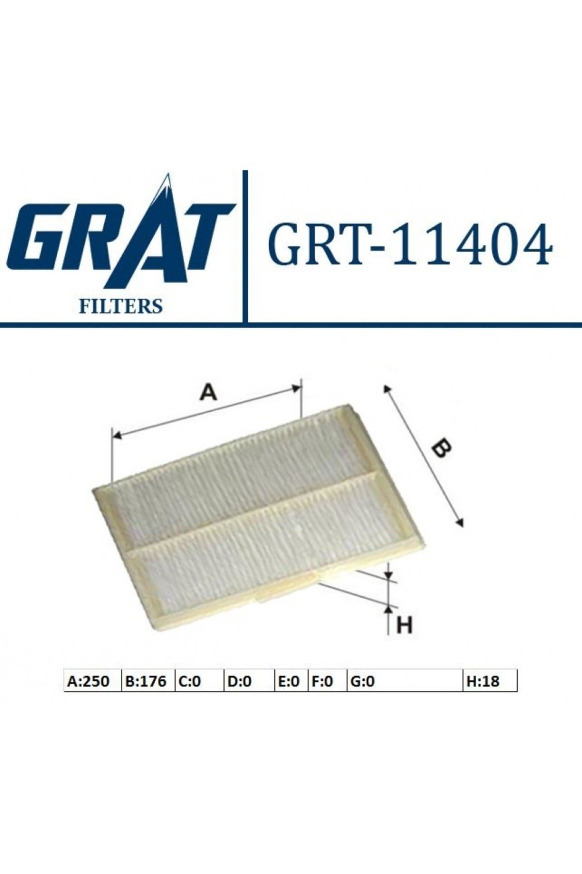 Kabın Fıltresı ( Renault Megane I 96- ( Kabınlı) Tum Modeller)grt-11404 Grt-11404