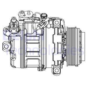 Klıma Kompresoru Bmw E81 E82 E87 E88 E90 E91 E92 E93 E60 E61 E63 E64 Delphı Cs20547