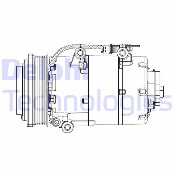 Klima Kompresörü Ford Focus C-Max / Connect 1.8Tdci 05>10 Delphı Cs20358