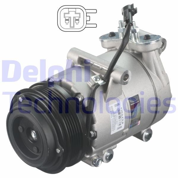 Klima Kompresörü Ford Focus-Cmax 04> Volvo C30-S40-V50 04> Kasnak Çap: 110Mm Delphı Cs20350