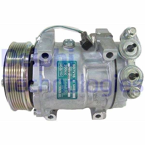 Klima Kompresörü Ford Focus-Cmax 04> Volvo C30-S40-V50 04> 1.6 Tdci Kasnak Çap: 119Mm Delphı Tsp0155932