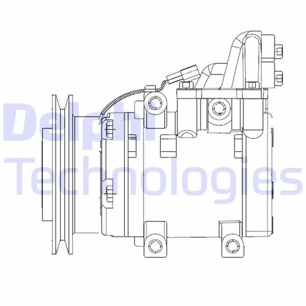 Klima Kompresörü Ford Ranger 98> 2.5D-2.5-3.0 Tdcı Delphı Cs20524