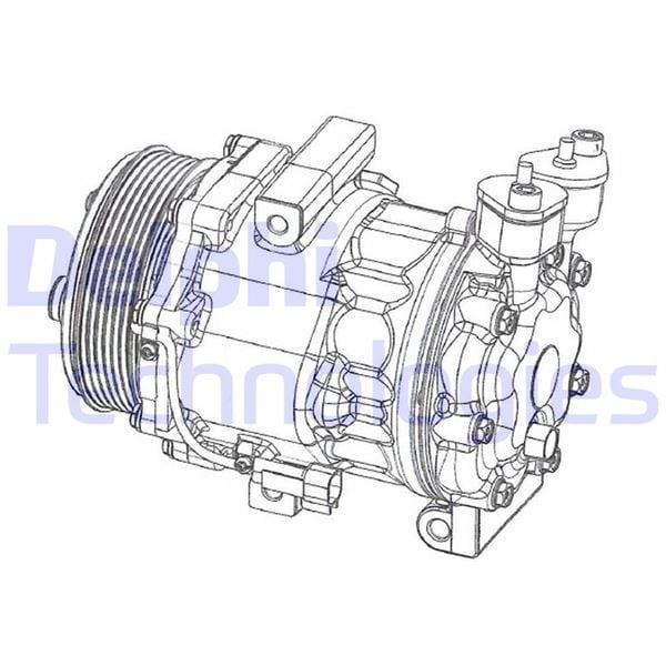 Klima Kompresörü Ford Transit 06> 2.4-2.2 Tdci Arkadan Çeker Delphı Cs20351