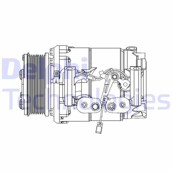 Klima Kompresörü Honda Cr-V 2.0L K20a4 Rd8 Kasa 02-06 12V - 7Pk Oluklu Delphı Cs20492