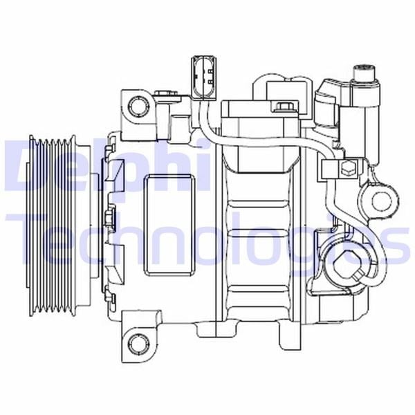 Klima Kompresörü Vw Multıvan Transporter T5 10>15 Delphı Cs20476