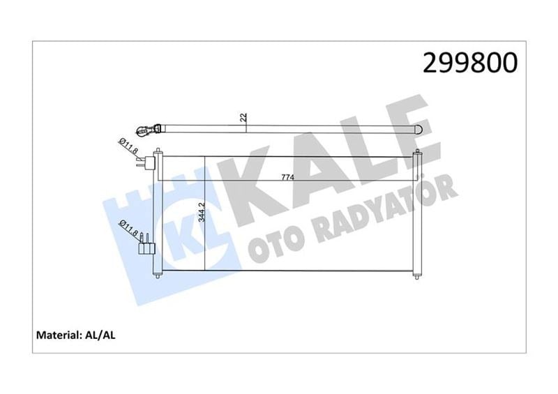 Klıma Radyatörü Connect 02>14 1.8 Tdcı 75-90-110Ps Kale 020Abc040