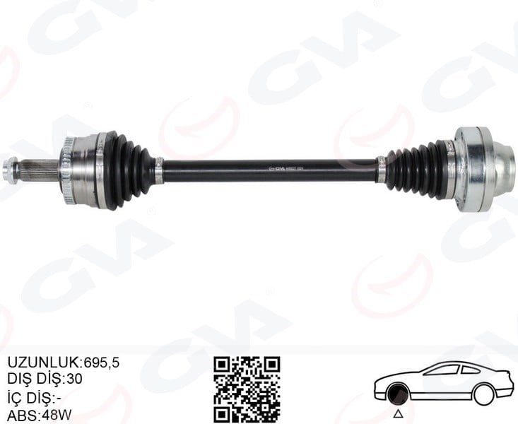 Komple Aks Arka Sağ/Sol Range Rover 3 Vogue L322 02>12 692Mm Gva 4499227