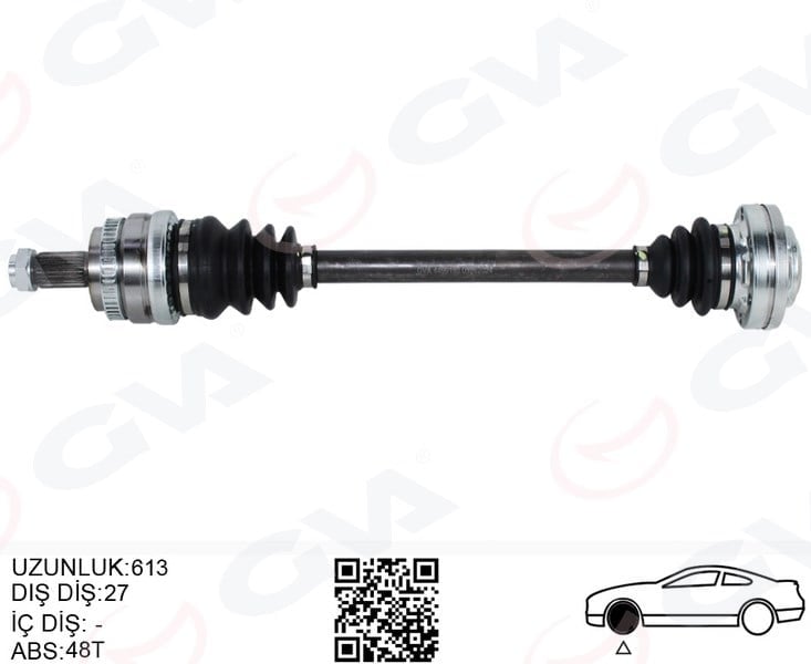 Komple Aks Arka Sol Bmw E81 E87 E82 E88 E90 E91 E92 607Mm Gva 4499190