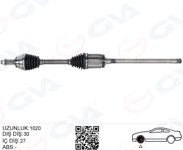 Komple Aks Ön Sağ Bmw X5 E70 X6 E71 E72 1020Mm Gva 4499187