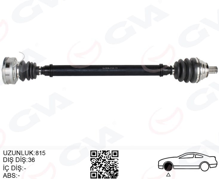 Komple Aks Ön Sağ Golf-Leon-Jetta-Passat Cayb-Cayc 1.6 Tdi Uzun 04-13 Cayb-Cayc 1.6 Tdi Gva 4475284
