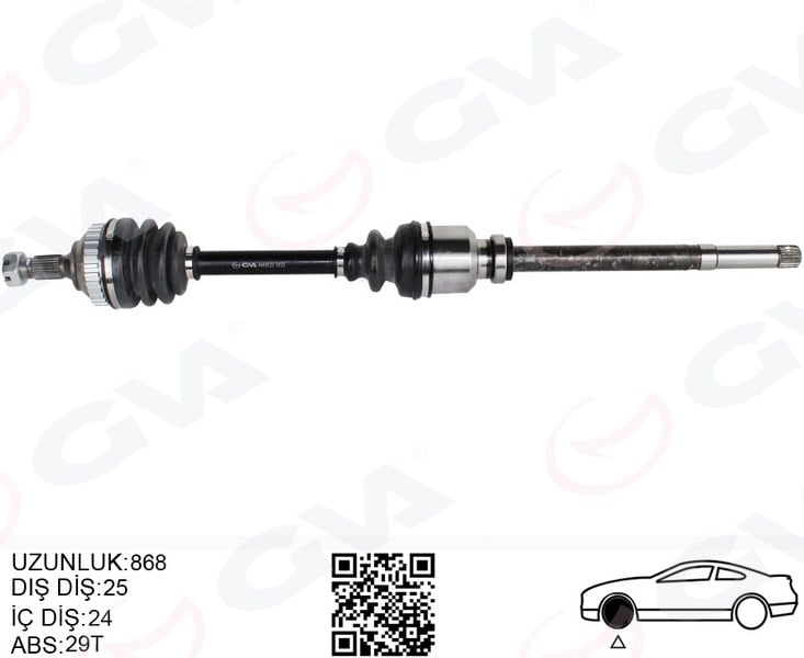 Komple Aks Ön Sağ Psa Partner 5.5F 2.0 Hdı Abslı 96-08 Gva 4445122