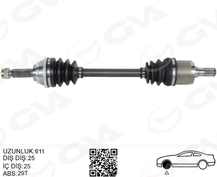 Komple Aks Ön Sol Abslı Hyundaı Accent Admıre 1.3-1.5-1.6 03-06 Accent Mılenıum 1.3-1.5-1.6 00-03 Gva 4491055