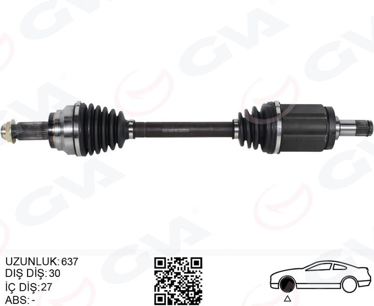 Komple Aks Ön Sol Bmw X5 E70 X6 E71 E72 637Mm Gva 4499186
