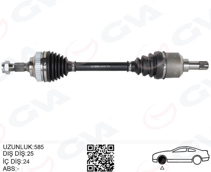 Komple Aks Ön Sol Psa Partner Orta Kasa 1.6 Hdı Abslı 03-08 Gva 4445125