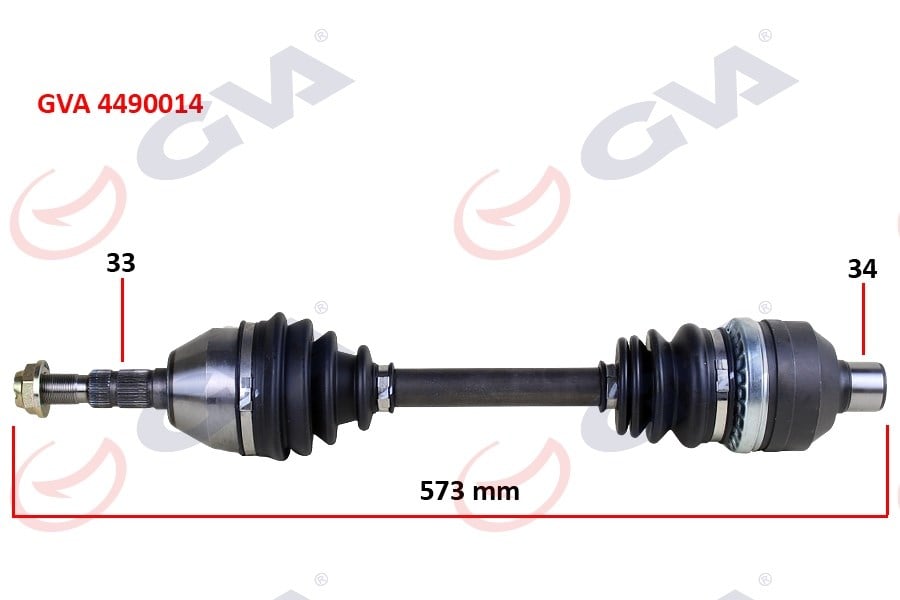Komple Aks Sağ Astra H 1.3 Cdtı 04 > 573Mm Gva 4490014